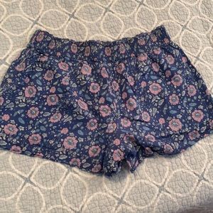 Small J. Crew elastic shorts.